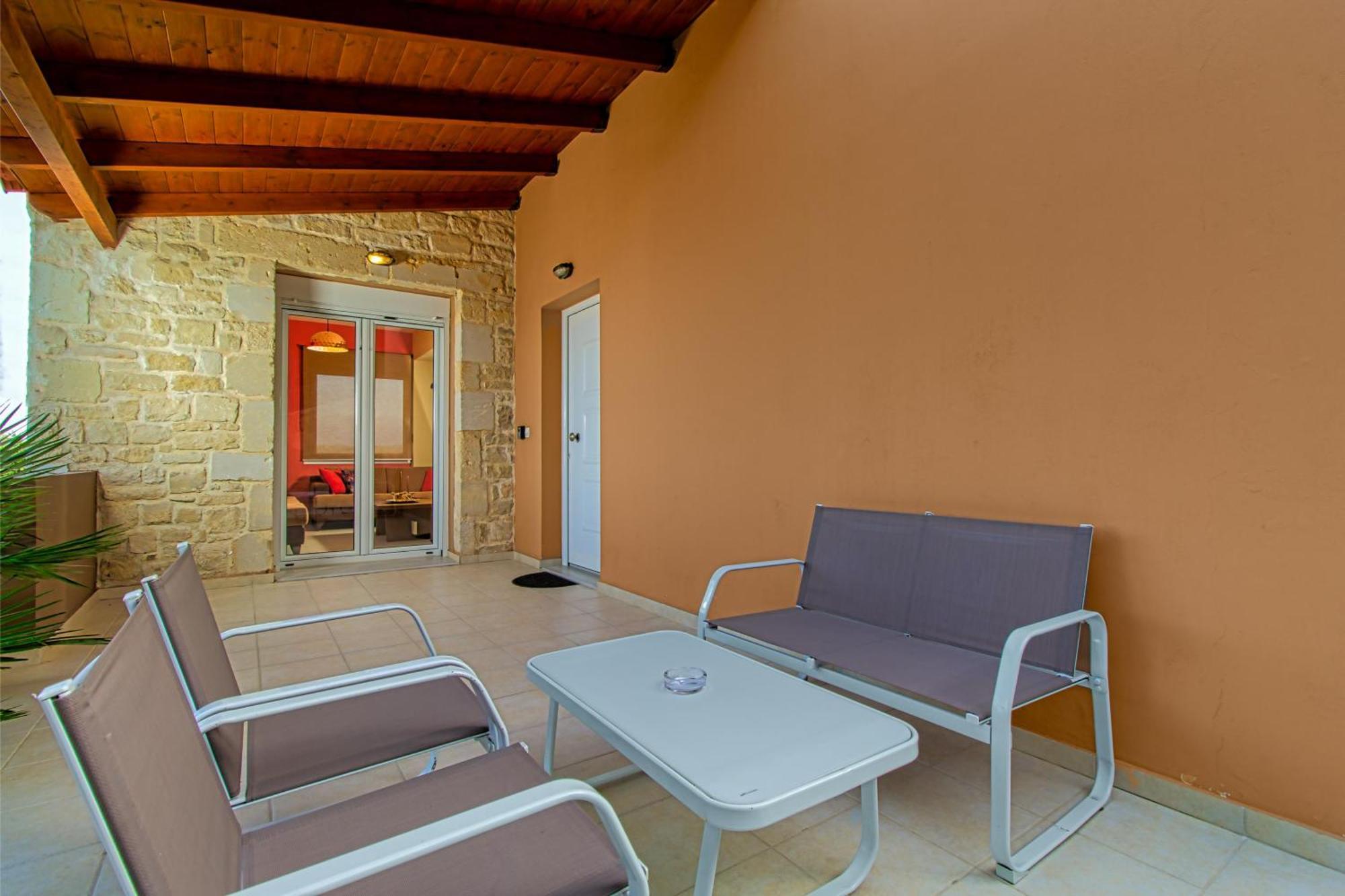 Theo Villas With Sea View Marathokefala Room photo
