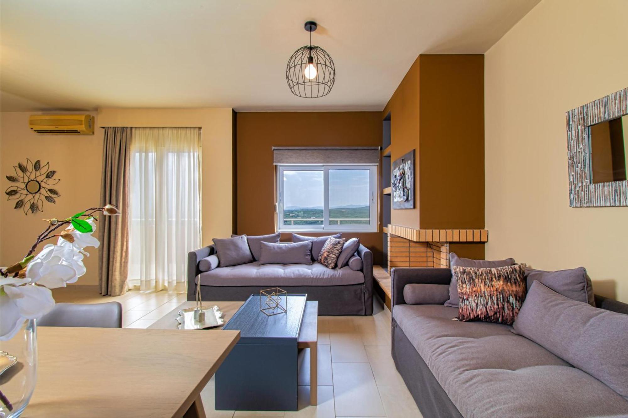 Theo Villas With Sea View Marathokefala Room photo